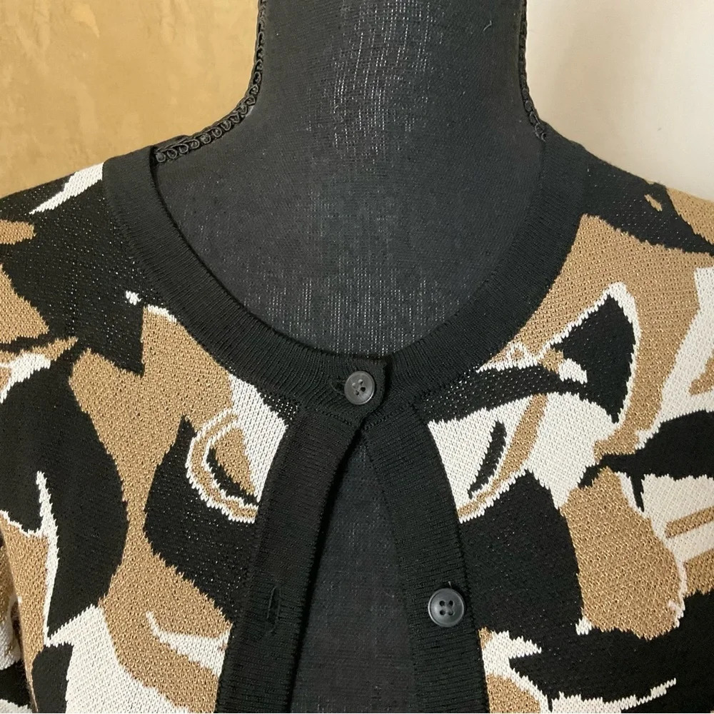 Ann Taylor Women's Sweater - Black, Brown, White size small true to size - Picture 6 of 14